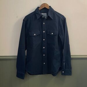 Freenote Cloth Scout Shirt in Mineral Blue